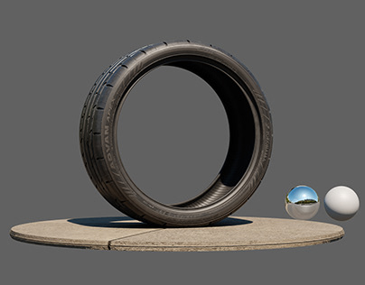 Project thumbnail - Yokohama Advan Apex Tire CGI