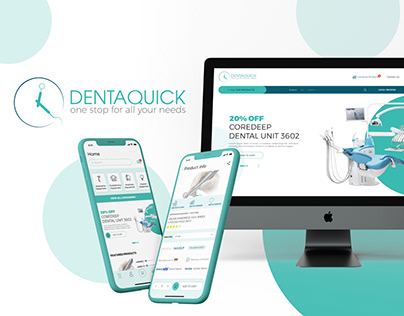 Dentaquick Branding, Ecommarce Website & Mobile App