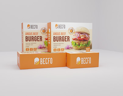 Beef Burger Packaging Design