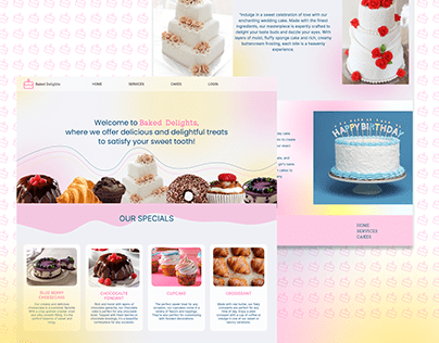 Baked Delights-Landing page