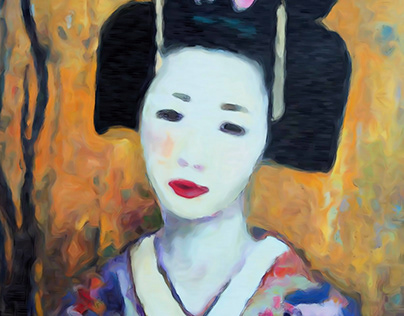 Japanese Geiko girl portrait