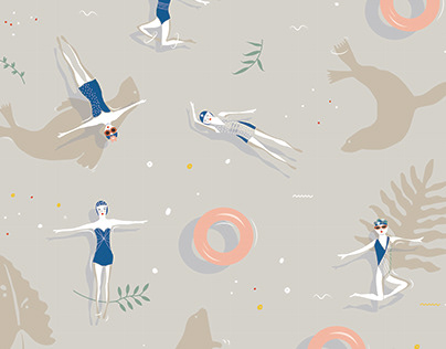 Textile Design | Synchronised Swimmers