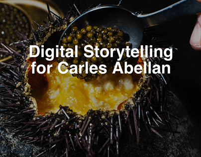 Artículo Digital Storytelling for Carles Abellan