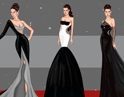 Project thumbnail - Couture dress design for Bella hadid