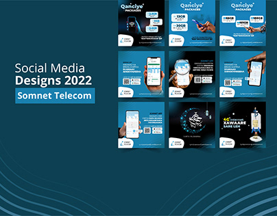 Somnet Telecom social media designs