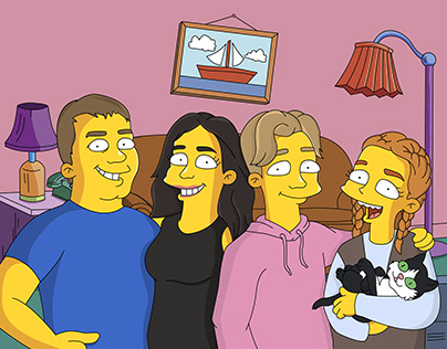 Simpsons Art Portrait