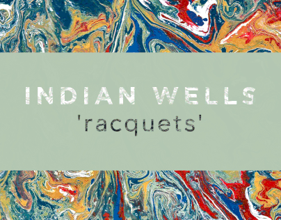 Cover artwork // Racquets - Indian Wells"