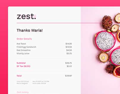 Daily UI 017. Email Receipt.