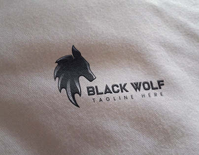 Black Wolf logo design