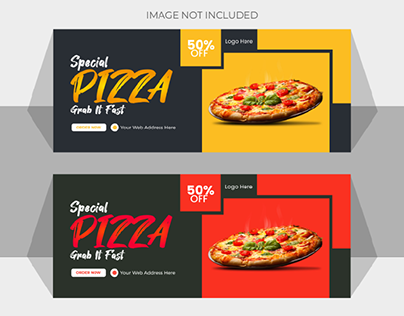 Pizza Web Banner Design,