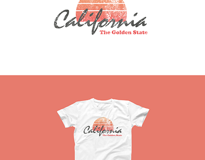 Shirt Print Design "California" Print Shirt