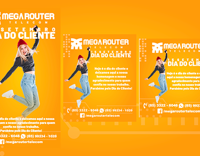Kit Mídia Social Mega Router: Dia do Cliente