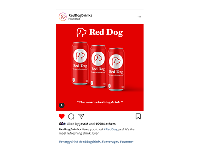 Red Dog Drinks Instagram Post