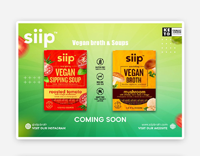 Vegan Product postcard Design