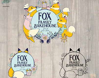 Fox Family Bakehouse Logo and Branding