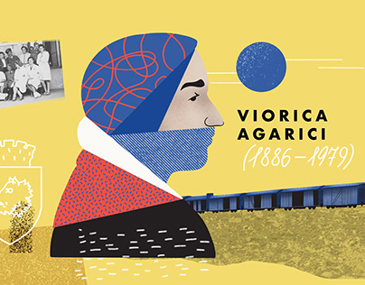 Collage animation about Viorica Agarici
