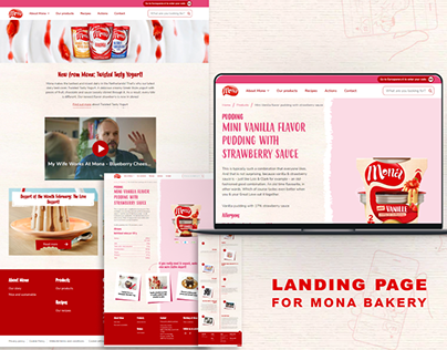 Mona Bakery Landing Page Design