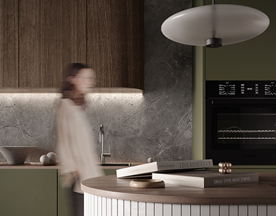 Visualisation of kitchen in modern style