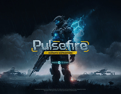 Pulsefire - Shooter Game, User Interface, Visual Design