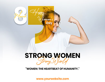 8 March International Woman's Day Post Design