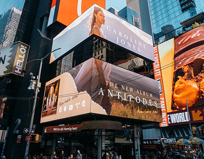 Times Square Ad | Caroline Jones