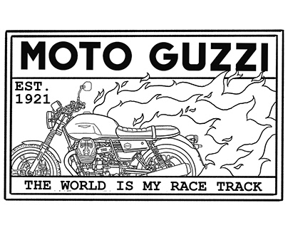 Moto Guzzi Apparel x Alicia Vintage Sketchworks