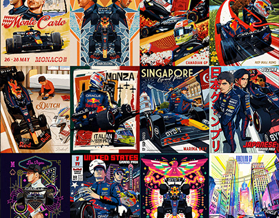 Red Bull Racing Social Posters - 2023