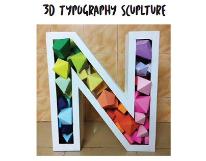 3D TYPOGRAPHY SCUPLTURE
