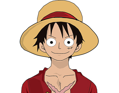 character drawing (luffy)