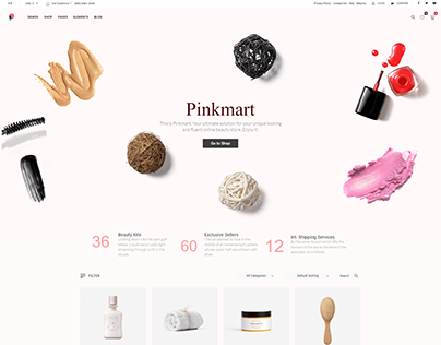 Pinkmart Woocomerce WordPress Theme - Cosmetic Store