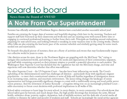 July/August Board to Board Newsletter