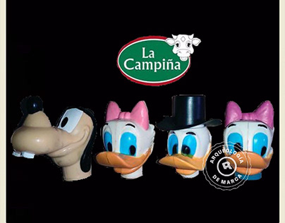 Cabezas de personajes de Disney de Helados la Campiña