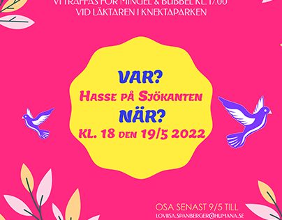 Poster for a Swedish school