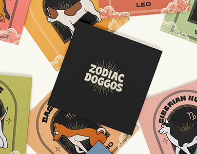 Project thumbnail - Zodiac Doggo Card Design