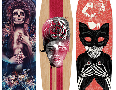 October Custom Skateboard Decks by The Poster Posse