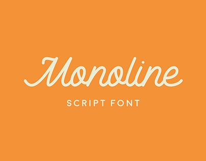 Monoline Script - Font