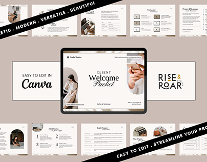 Client Welcome Packet Kit Canva Template