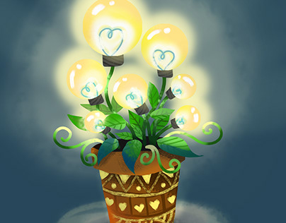 Light bulbs and the pots