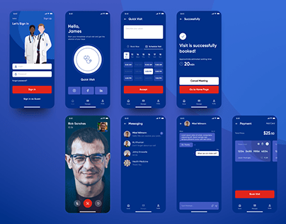 Medical Ios app design for online doctor visit