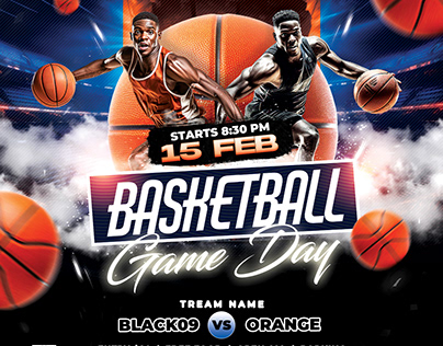Basketball Game Day Flyer