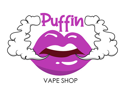 Puffin Vape Shop Logo Concepts