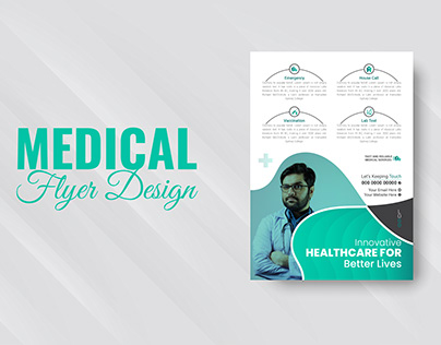 Modern Medical Flyer Design.