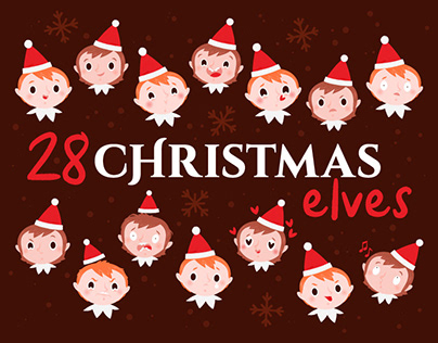 Christmas elf emojis.