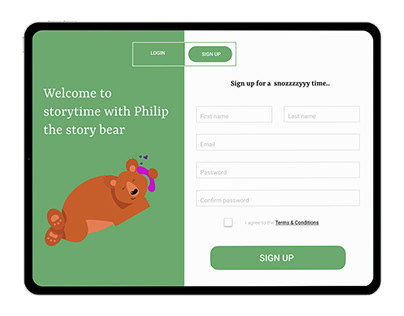 Sign up for bedtime stories
