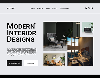 Interior Website UI Design