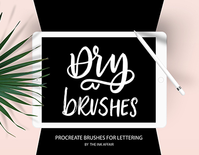 Dry Brushes Bundle for Procreate Lettering
