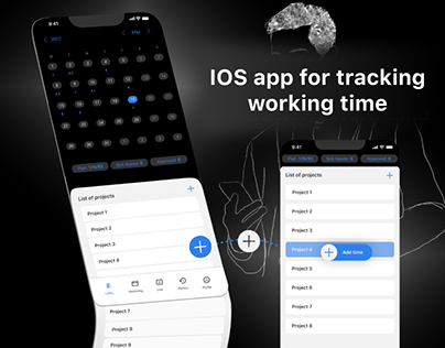 iOS app for a tracking work time