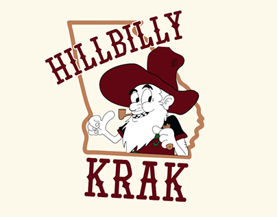 Hillbilly Krak Logo and Character Illustration