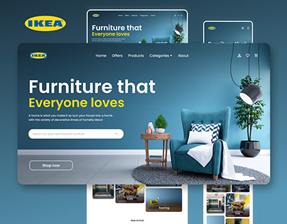 IKEA Responsive Website UI Redesign