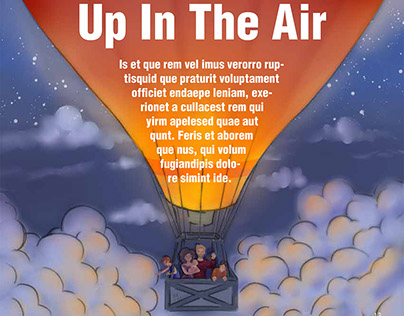 "Up In The Air" Magazine Layout & Illustration